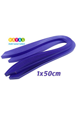 Quilling Kağıdı - Mor Renk 1x50cm 50li