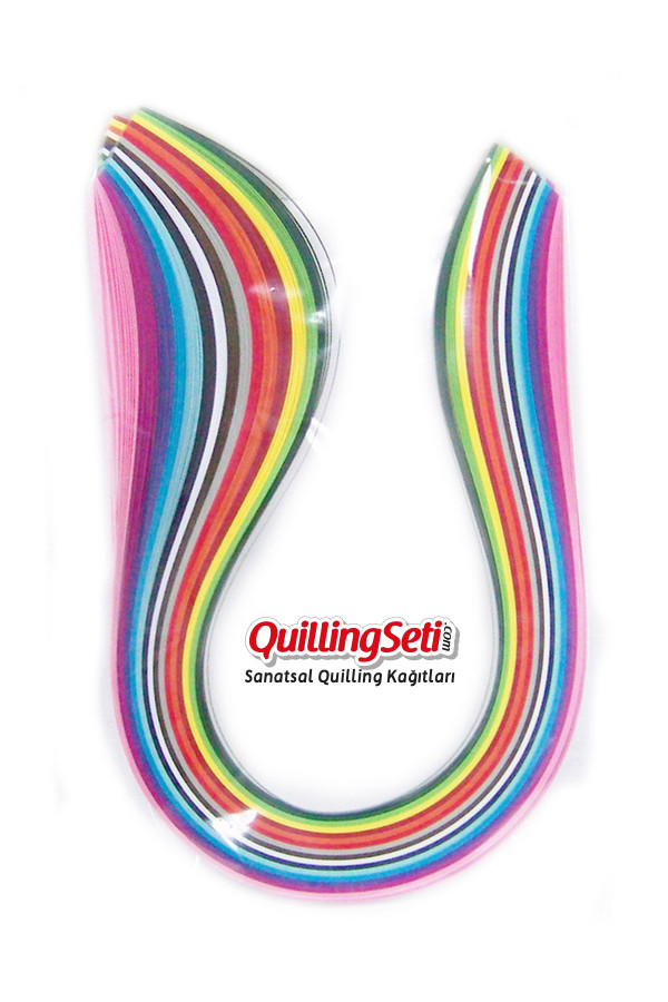 1.5 mm 15 Renkli 300 Adetli Quilling Kağıdı
