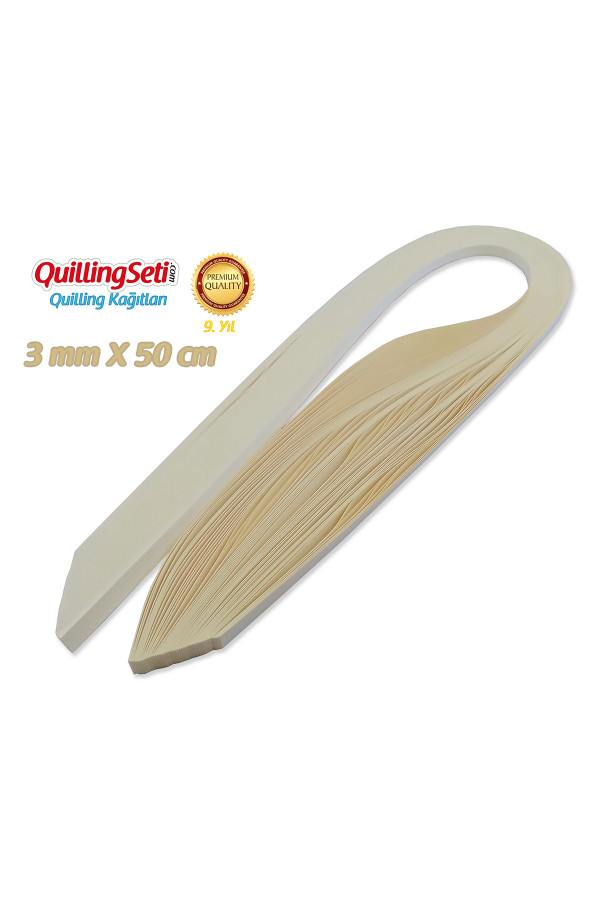 3mm Bej Renk Quilling Kağıdı - 100lü