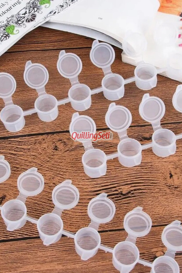 1 adet Akrilik Boya Kutusu Mini Boya Kutusu