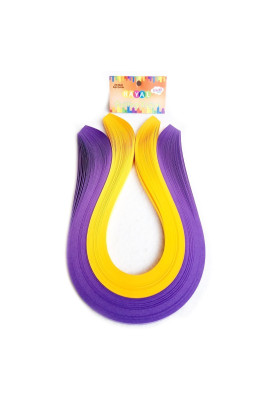 Quilling Kağıdı - Mor ve Koyu Sarı 200'lü Quilling Kağıdı - Mor ve Koyu Sarı 200'lü