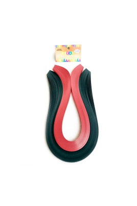 Quilling Kağıdı - Siyah ve Koyu Kırmızı 200'lü