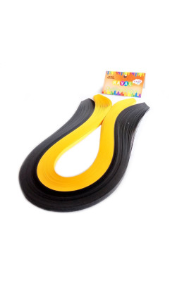 Quilling Kağıdı - Siyah ve Koyu Sarı 200'lü Quilling Kağıdı - Siyah ve Koyu Sarı 200'lü