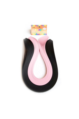 Quilling Kağıdı - Siyah ve Pembe 200'lü