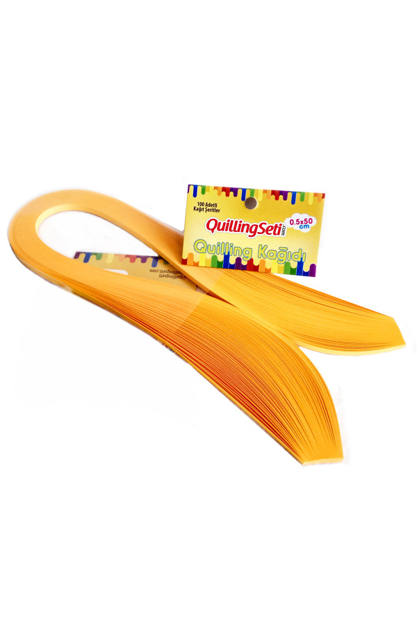 Quilling Kağıdı - Koyu Sarı Renk 100lü