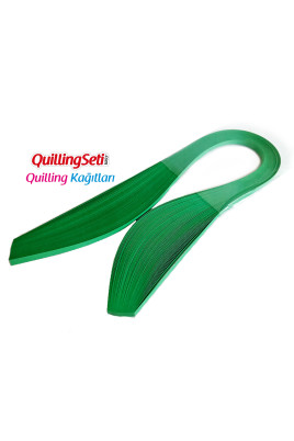 Quilling Kağıdı - Koyu Yeşil Renk 100'lü
