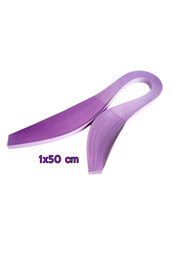 Quilling Kağıdı - Mor Renk 1cm 100lü
