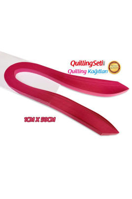 Quilling Kağıdı - Neon Pembe Renk 1cm 100'lü