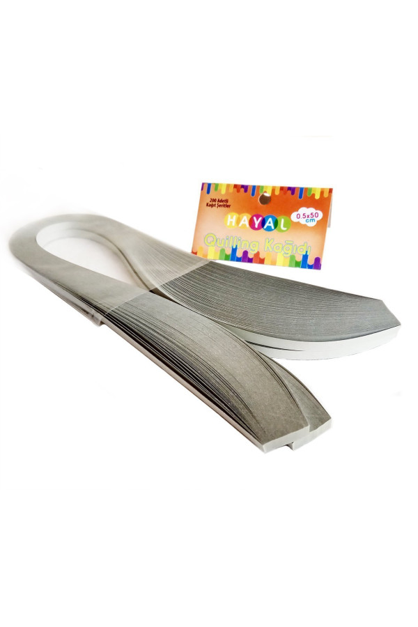 Quilling Kağıdı - Gri Renk 200lü