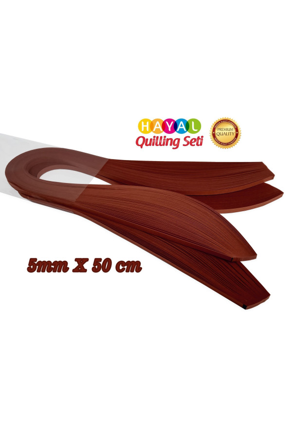 Quilling Kağıdı - Kiremit Kırmızı Renk 200lü